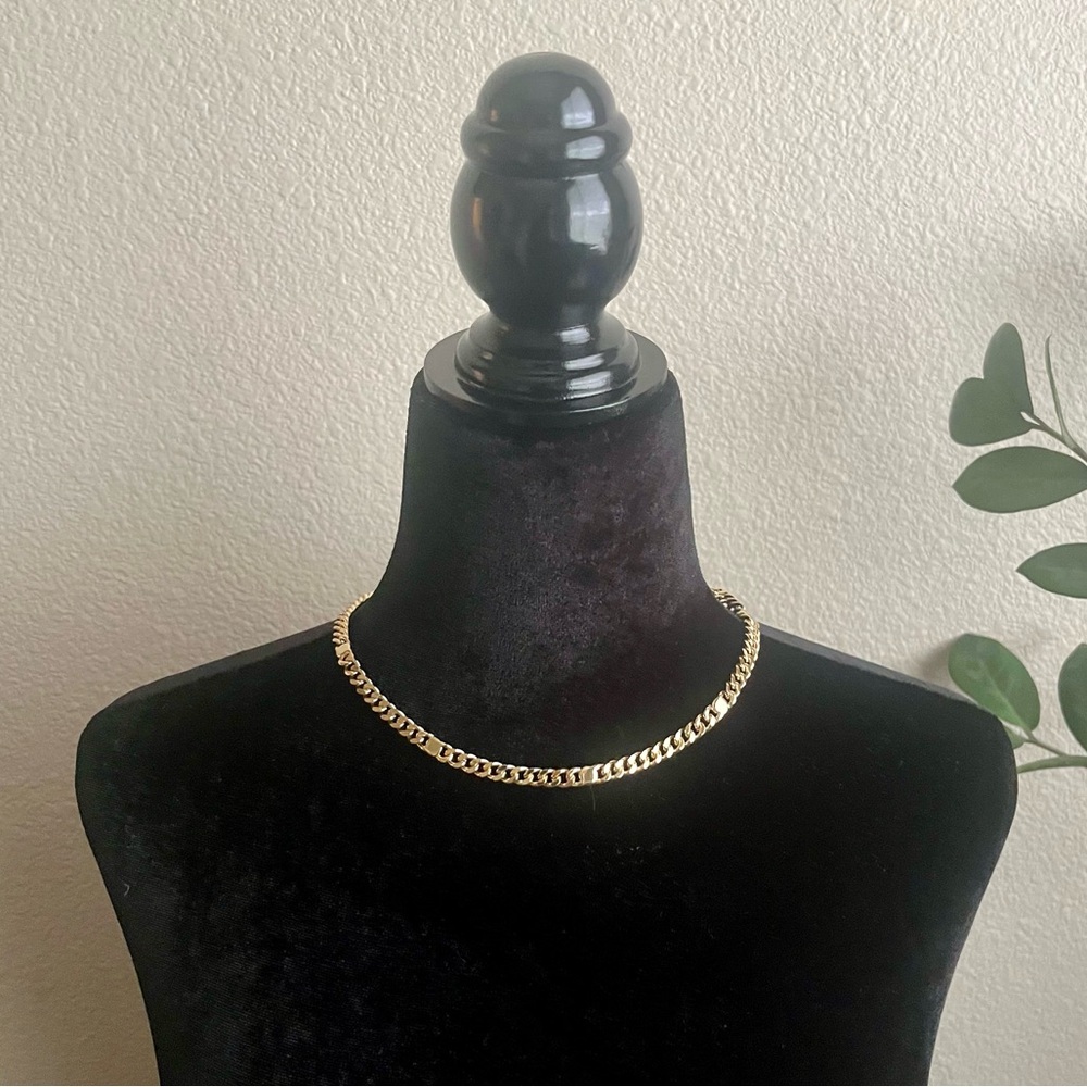 Coach Rivet Curb Chain Necklace